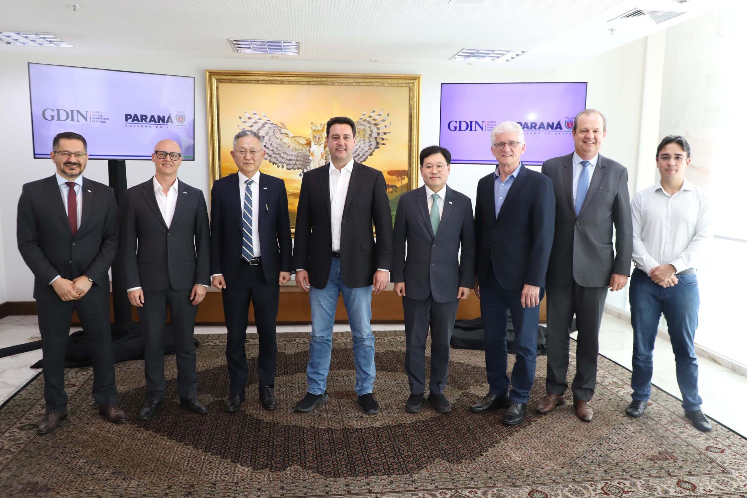 Korean Valley: Ratinho Junior recebe comitiva que vai instalar centro de inovação em Ivaiporã